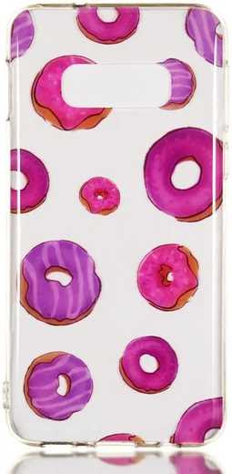 Samsung Galaxy S10E TPU Back Cover met Print Donut afbeelding 1
