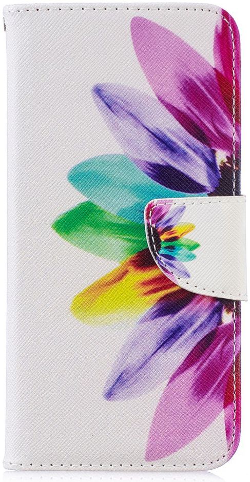Huawei P Smart (2019) Portemonnee Hoesje met Bloemblad Print afbeelding 1