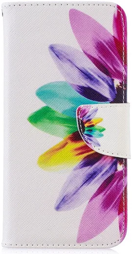 Huawei P Smart (2019) Portemonnee Hoesje met Bloemblad Print afbeelding 1