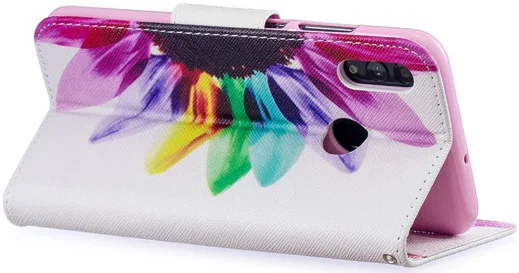 Huawei P Smart (2019) Portemonnee Hoesje met Bloemblad Print afbeelding 5
