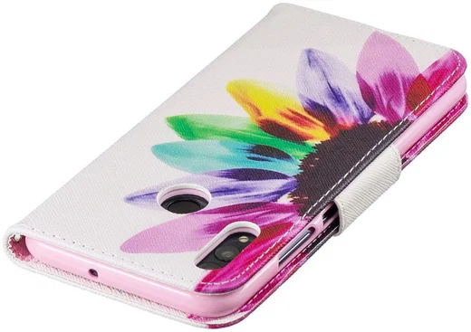 Huawei P Smart (2019) Portemonnee Hoesje met Bloemblad Print afbeelding 8