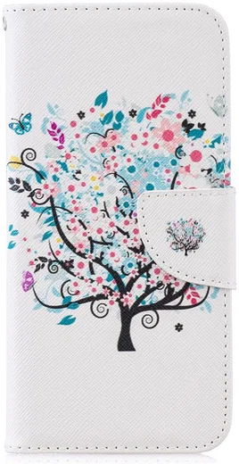 Huawei P Smart (2019) Portemonnee Hoesje met Boom Print afbeelding 1