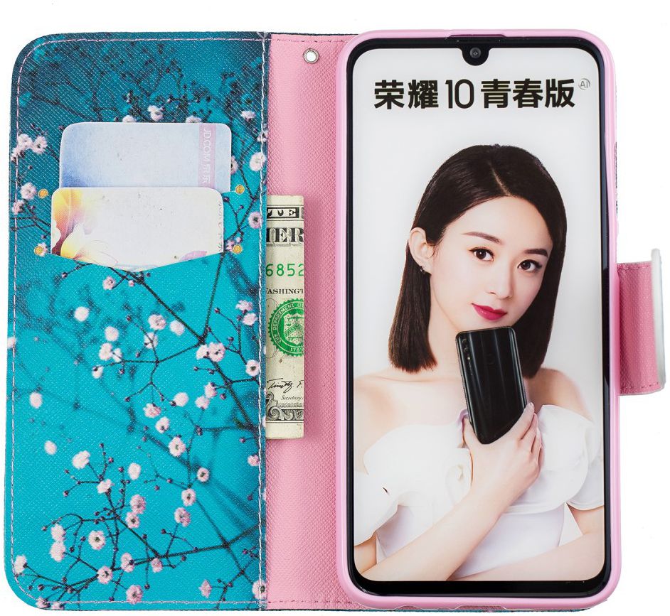 Huawei P Smart (2019) Portemonnee Hoesje met Takken Print afbeelding 2