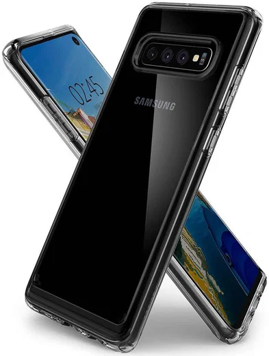 Spigen Crystal Hybrid Hoesje Samsung Galaxy S10 Transparant afbeelding 2