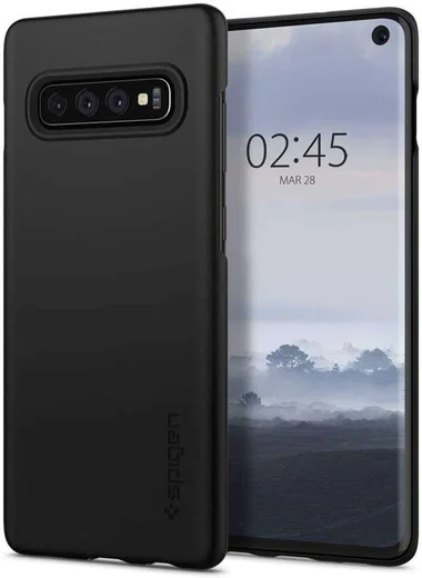 Spigen Thin Fit Hoesje Samsung Galaxy S10 Zwart afbeelding 8