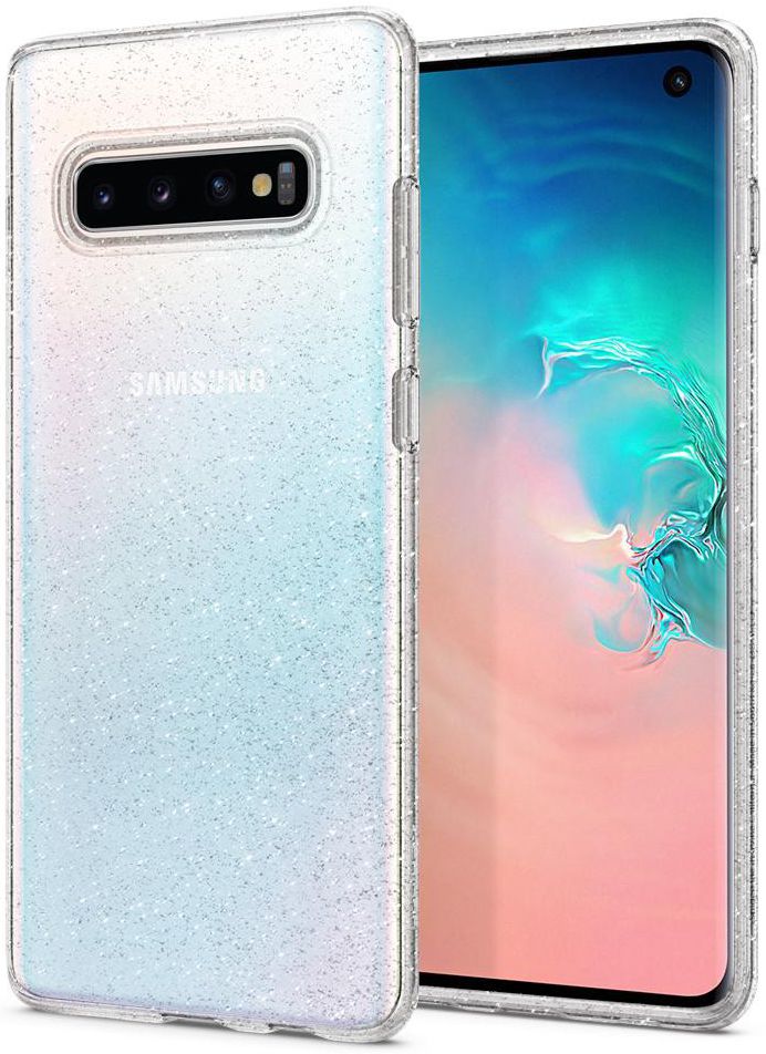 Spigen Liquid Crystal Hoesje Samsung Galaxy S10 Glitter Transparant afbeelding 1
