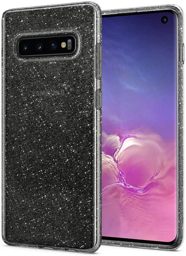 Spigen Liquid Crystal Hoesje Samsung Galaxy S10 Glitter Transparant afbeelding 13