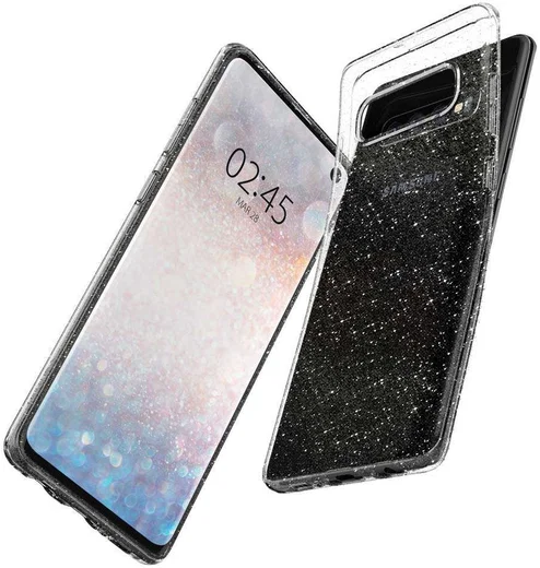 Spigen Liquid Crystal Hoesje Samsung Galaxy S10 Glitter Transparant afbeelding 10