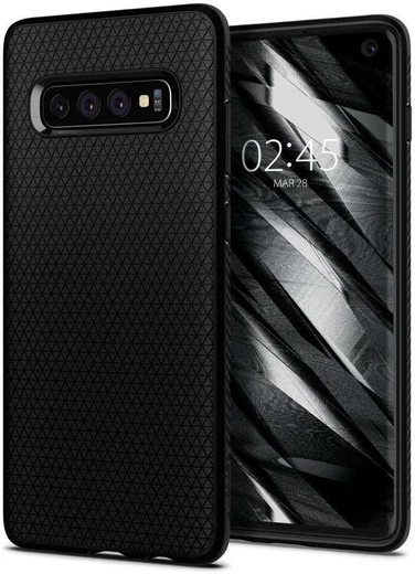 Spigen Liquid Air Hoesje Samsung Galaxy S10 Zwart afbeelding 1
