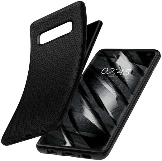 Spigen Liquid Air Hoesje Samsung Galaxy S10 Zwart afbeelding 2