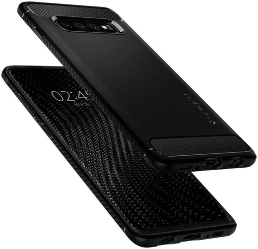 Spigen Rugged Armor Hoesje Samsung Galaxy S10 Zwart afbeelding 2