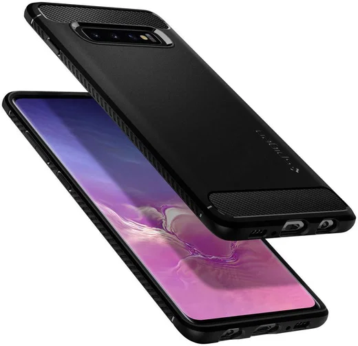 Spigen Rugged Armor Hoesje Samsung Galaxy S10 Zwart afbeelding 6