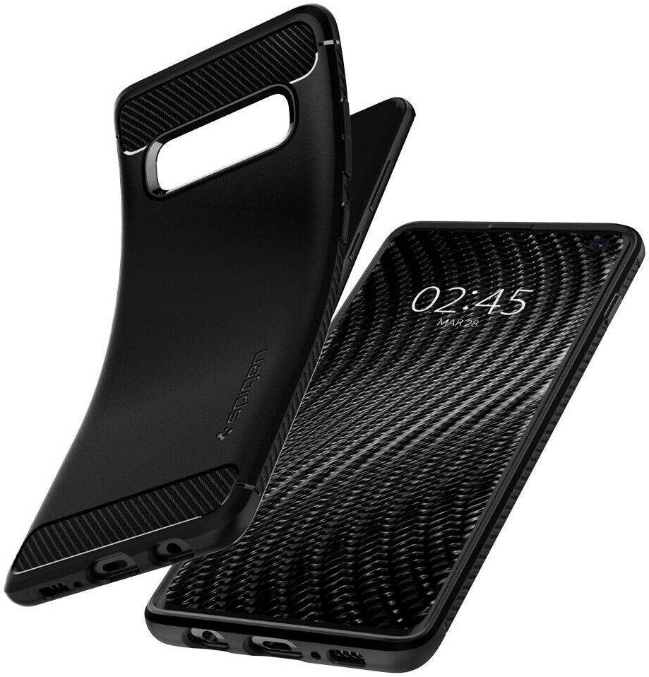 Spigen Rugged Armor Hoesje Samsung Galaxy S10 Zwart afbeelding 12