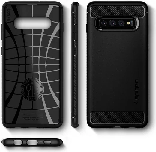 Spigen Rugged Armor Hoesje Samsung Galaxy S10 Zwart afbeelding 15