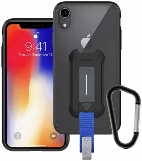 Armor X BX-Series Apple iPhone XR Robuust Hoesje Transparant Zwart afbeelding 1