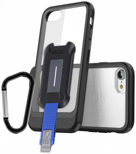 Armor X BX-Series Apple iPhone 8 / 7 Robuust Hoesje Transparant Zwart afbeelding 1