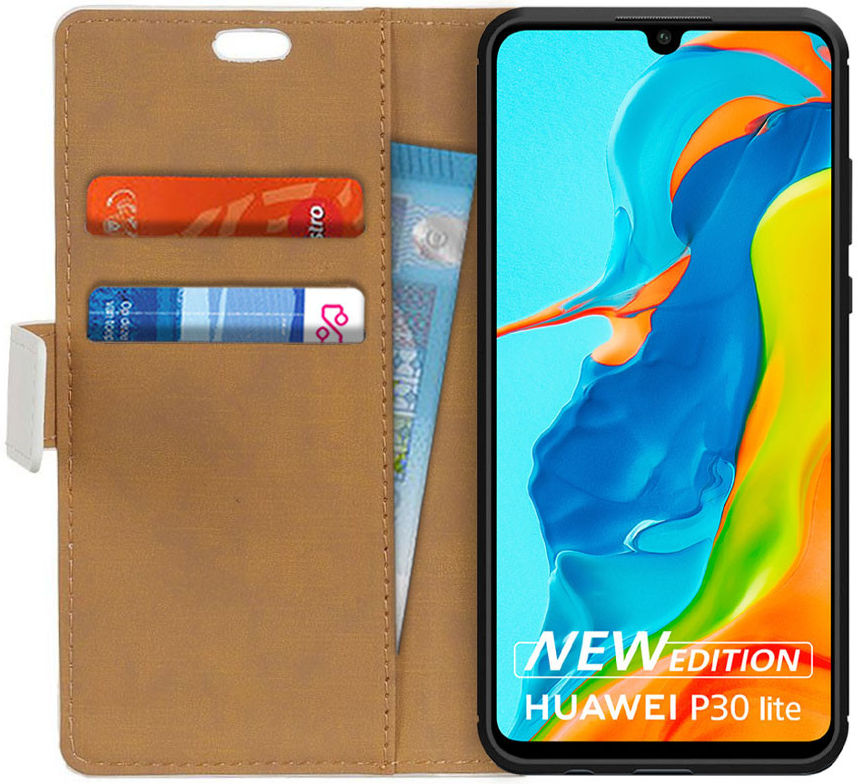 Huawei P30 Lite Portemonnee Hoesje met Print Loving Owls afbeelding 2