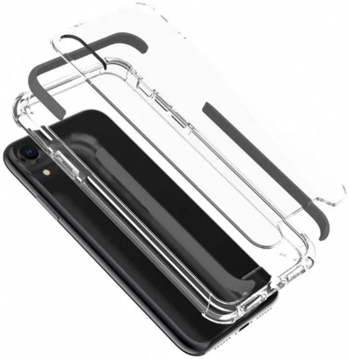 Armor X CBN-Series Apple iPhone XR Hybride Hoesje Transparant Zwart afbeelding 3