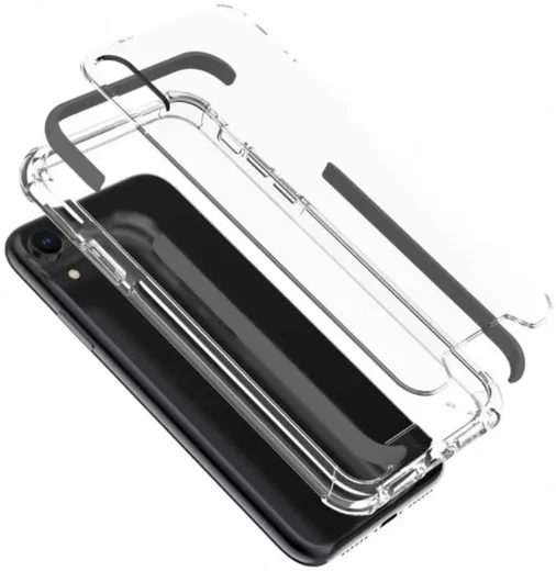 Armor X CBN-Series Apple iPhone XR Hybride Hoesje Transparant Zwart afbeelding 3
