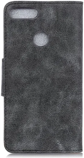 Honor View 20 Echt Leren Portemonnee Hoesje Grijs afbeelding 6