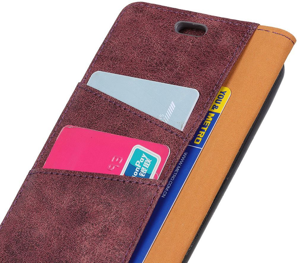 Honor View 20 Echt Leren Portemonnee Hoesje Rood afbeelding 8