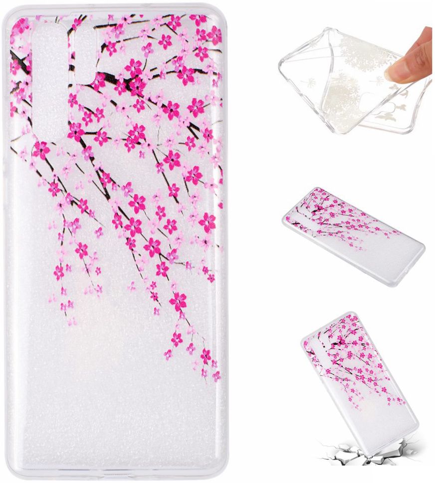 Huawei P30 TPU Backcover met Bloesem Print afbeelding 1