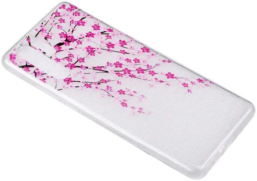 Huawei P30 TPU Backcover met Bloesem Print afbeelding 3