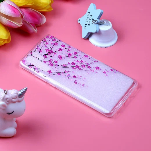 Huawei P30 TPU Backcover met Bloesem Print afbeelding 5