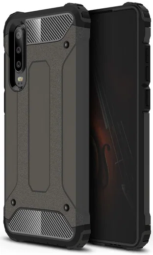 Huawei P30 Hybride Hoesje Grijs afbeelding 1