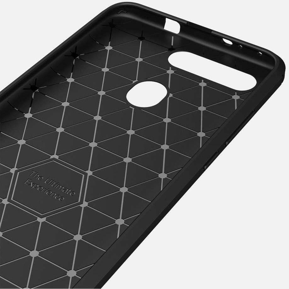 Honor View 20 Geborsteld TPU Hoesje Zwart afbeelding 8