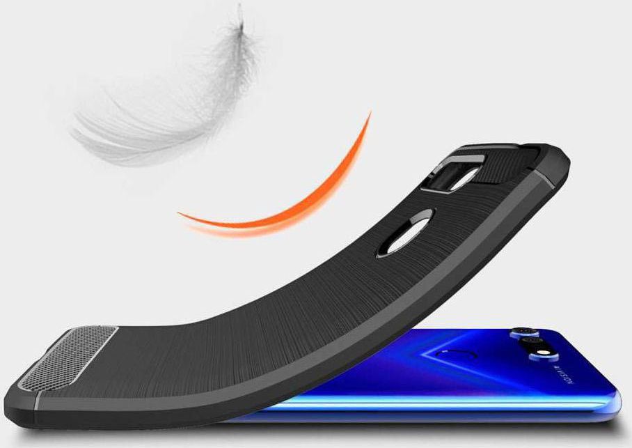 Honor View 20 Geborsteld TPU Hoesje Zwart afbeelding 9