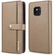 Huawei Mate 20 Pro Leren 2-in-1 Bookcase en Back Cover Hoesje Bruin afbeelding 1