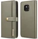 Huawei Mate 20 Pro Leren 2-in-1 Bookcase en Back Cover Hoesje Groen afbeelding 1