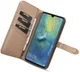 Huawei Mate 20 Leren 2-in-1 Bookcase en Back Cover Hoesje Bruin afbeelding 12