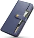 Huawei Mate 20 Leren 2-in-1 Bookcase en Back Cover Hoesje Blauw afbeelding 13