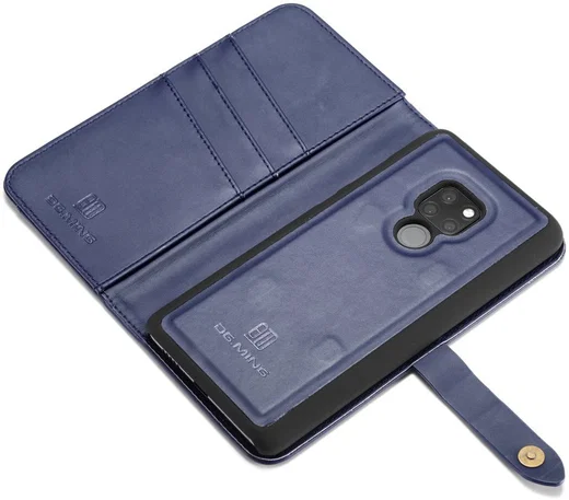 Huawei Mate 20 Leren 2-in-1 Bookcase en Back Cover Hoesje Blauw afbeelding 14