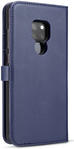 Huawei Mate 20 Leren 2-in-1 Bookcase en Back Cover Hoesje Blauw afbeelding 9