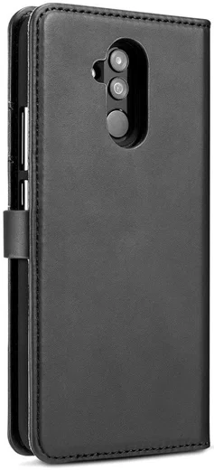 Huawei Mate 20 Lite Leren 2-in-1 Bookcase en Back Cover Hoesje Zwart afbeelding 9