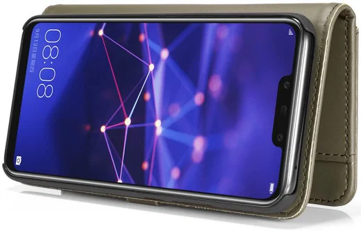 Huawei Mate 20 Lite Leren 2-in-1 Bookcase en Back Cover Hoesje Groen afbeelding 11