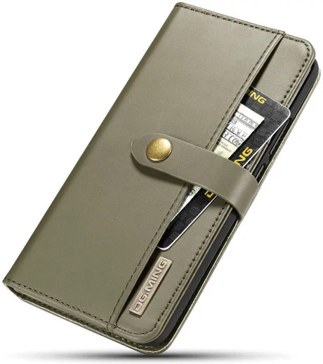 Huawei Mate 20 Lite Leren 2-in-1 Bookcase en Back Cover Hoesje Groen afbeelding 14