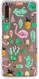 Samsung Galaxy A7 (2018) Transparant Hoesje met Print Flamingo afbeelding 1