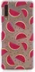 Samsung Galaxy A7 (2018)Transparant Hoesje met Print Watermeloen afbeelding 1