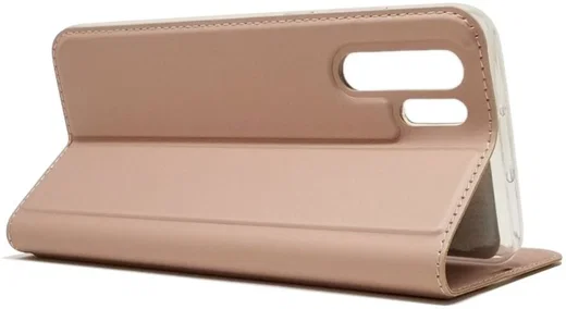 Huawei P30 Pro Flip Hoesje met Kaart Houder Roze Goud afbeelding 10