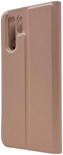 Huawei P30 Pro Flip Hoesje met Kaart Houder Roze Goud afbeelding 12