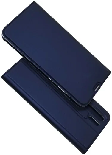 Huawei P30 Pro Flip Hoesje met Kaart Houder Blauw afbeelding 13