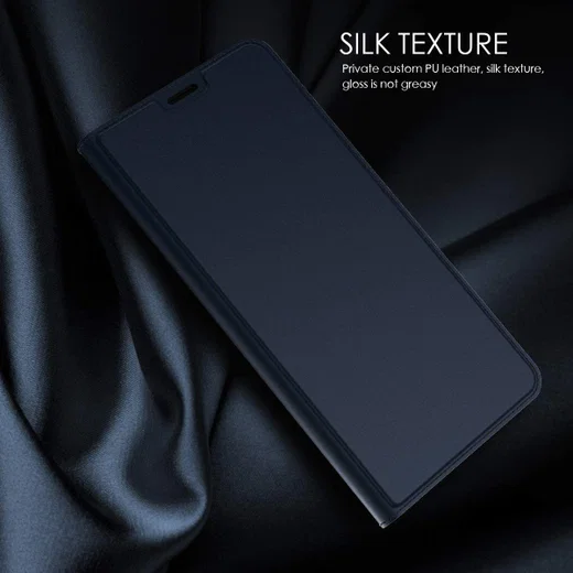 Huawei P30 Pro Flip Hoesje met Kaart Houder Blauw afbeelding 7
