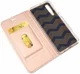 Huawei P30 Flip Hoesje met Kaart Houder Rose Goud afbeelding 2