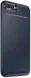 Apple iPhone 7 / 8 Plus Siliconen Carbon Hoesje Blauw afbeelding 2