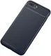Apple iPhone 7 / 8 Plus Siliconen Carbon Hoesje Blauw afbeelding 4