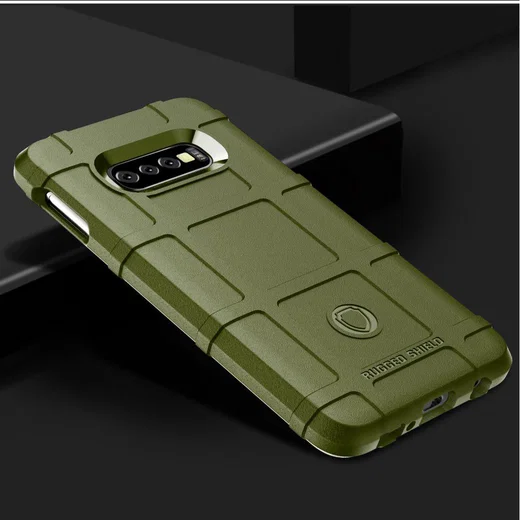 Samsung Galaxy S10E Anti-Shock Hybride Hoesje Groen afbeelding 2